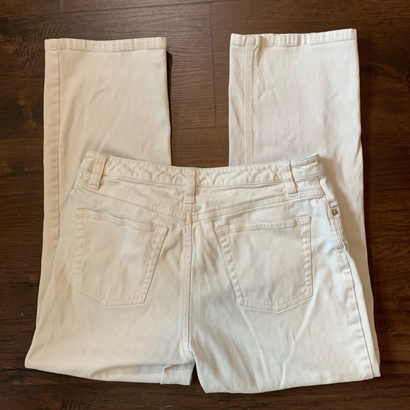 ANN TAYLOR LOFT STRAIGHT LEG JEANS STRETCH TAN 6 - Picture 3 of 6